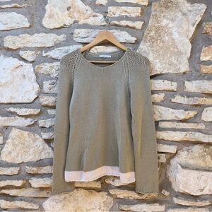 FRETTE Silk Knit Sweater Top Size Large Italy